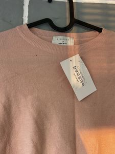 Elegant Pink Knit Sweater