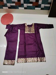 Elegant Purple Kurta Set