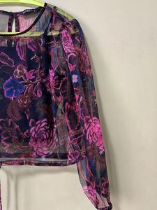 Floral Sheer Top