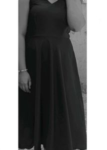 Sleeveless Black Fit &amp; Flare Dress
