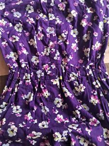 Purple Floral Jumpsuit