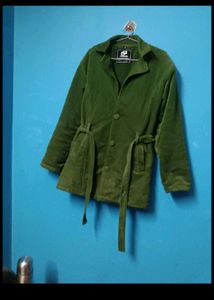 Green Long Blazer For Girls