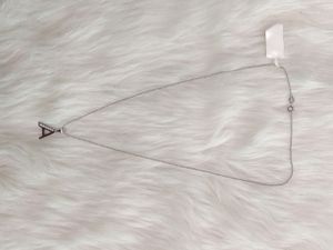 925 Silver A Letter Pendent With Chain