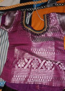 Traditional Silk Paavadi Set