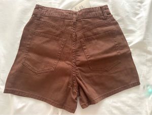NWT H&amp;M Brown Denim Shorts