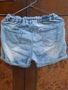 Light Wash Denim Shorts