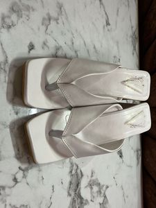 Solid Synthetic Block Heels