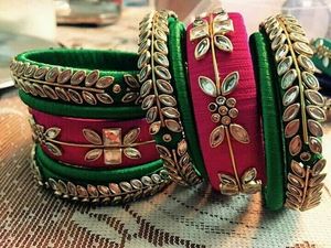 Beautiful Customized Sllk Bangles