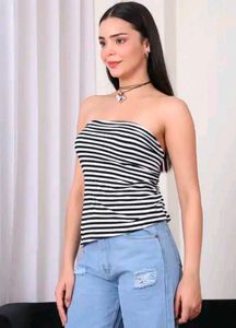 Striped Tube Top