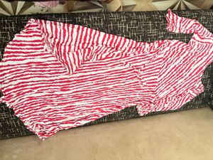 Red &amp; White Striped Dress