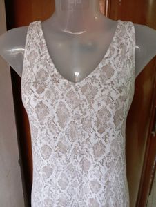 White Animal Print Dress