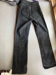 Trendy Black Flared Jeans
