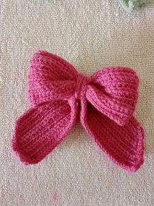 crocheted Bow Hair Accessories
