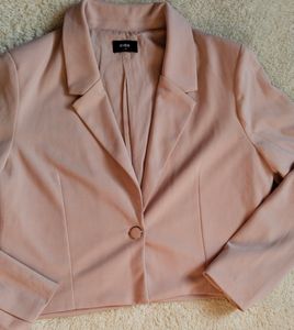 Baby Pink Cropped Blazer