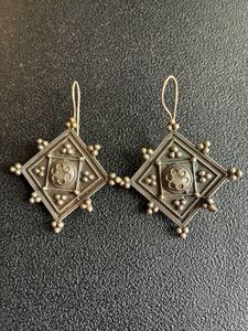 Oxidised Hanging Earrings