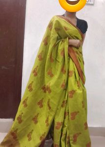 Beautiful Olive Green Pattu Saree
