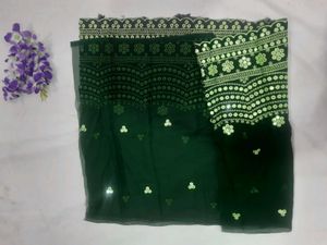 Green Saree