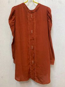 Elegant Rust Dress