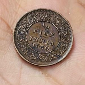 1/2 Pice “1930” INDIA King George V.