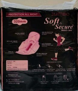 Jumbo Soft &amp; Secure Maxi Pads Combo - 40 Count