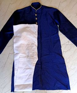 Royal blue kurta pajama set – size 36, perfect for