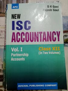 Accountancy Book Class 12 (Vol 1 And 2)