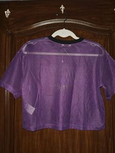 Souled Store - Fearless Graphic Mesh Crop Top