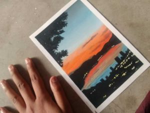 Sunset Scenary 🌇 Painting