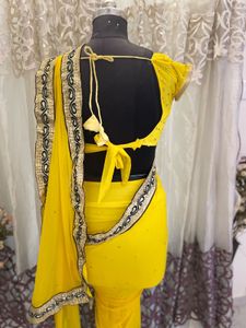 Elegant Yellow Saree