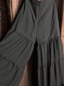 Black Heavy Palazoo Set 🖤