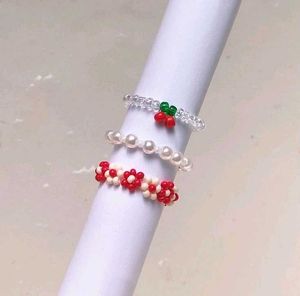 Beaded rings🎀