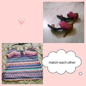 Combo Of Top And Heels