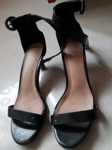 Black Heeled Sandals