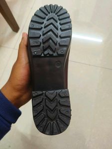 women brown leather Boot (41 size)