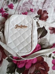 White Quilted Crossbody Bag