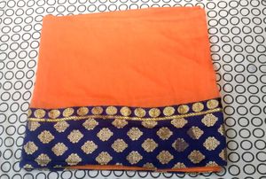 Elegant Orange Saree