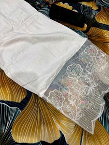 White Embroidered Palazzo