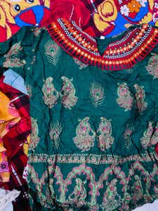 Embroidered Green Top