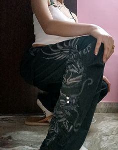 Unisex Vintage Embroidered Cargos