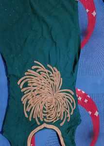 Green Embroidered Kurti