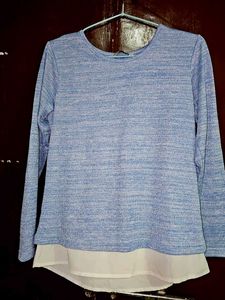 A Glitter Denim Colored Top