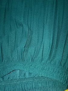 Green Pleated Palazzo Pants