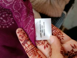 Elegant chikankari mirror Purple Kurta