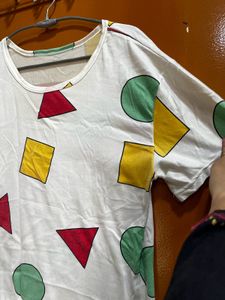 Geometric Print Tee