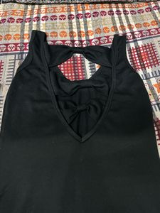 Bow Back Tank Skin Tight Dress