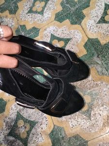 Velvet Black Heels