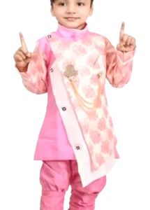 Pink Ethnic Kids Sherwani