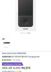 SAMSUNG EP-P6300TBEGIN Charging Pad