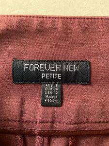 Forever New Burgundy Pants