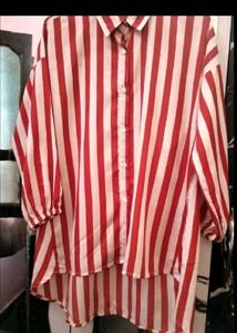 Red Stripe Shirt -Women